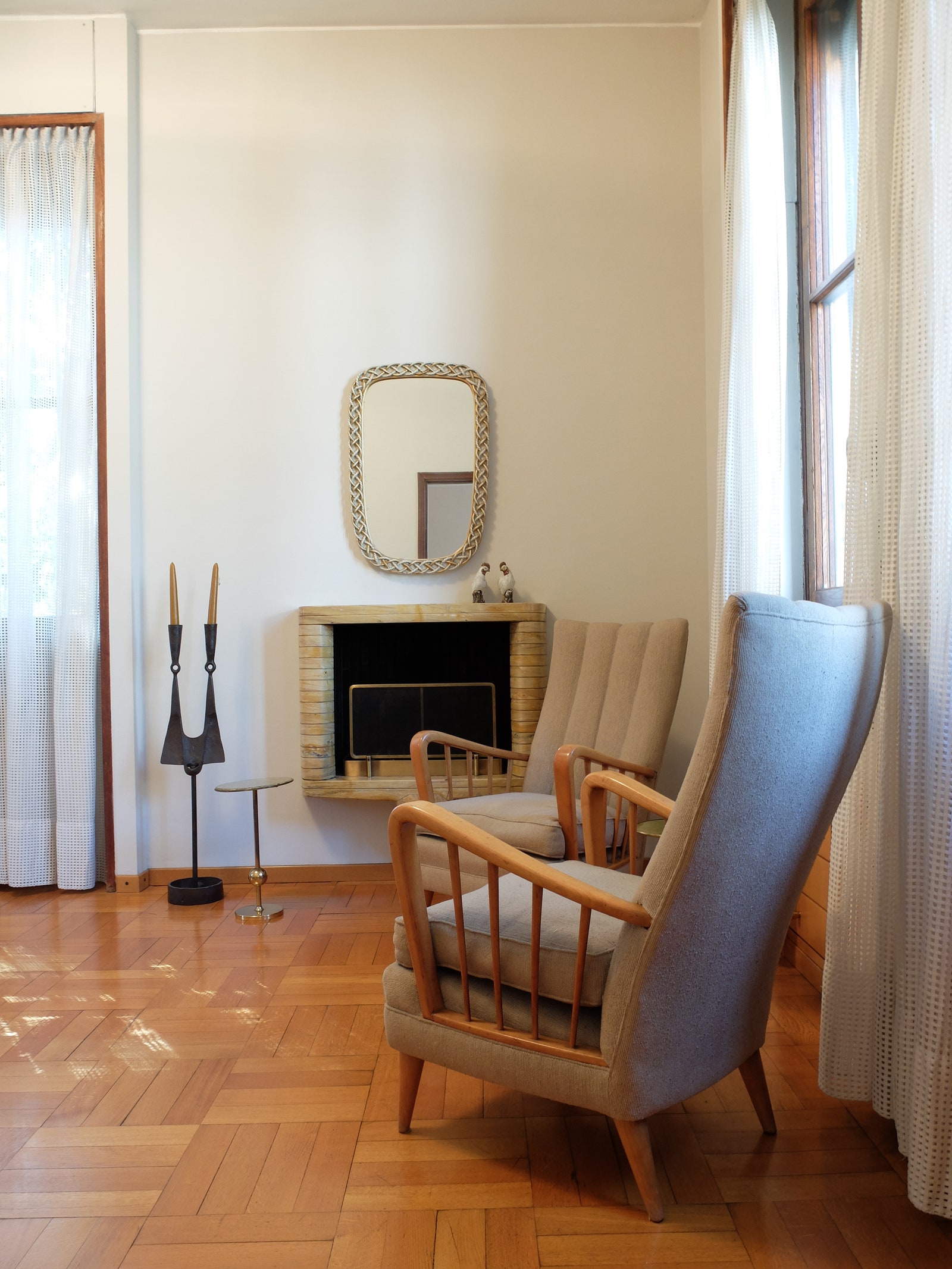 A pair of ‘6553 armchairs created for Arredamenti Borsani the designer's company in 1945