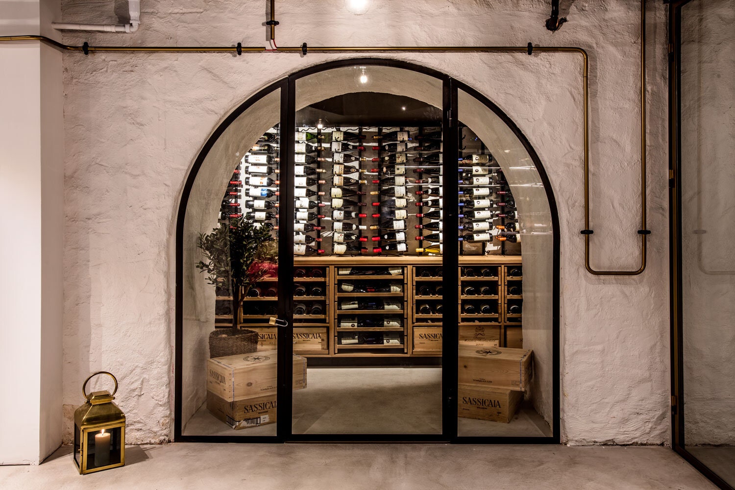 Grand Caf Oslos new wine cellar inside